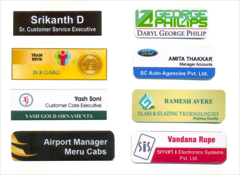 Executive Metal Name Badges, Standard Name Badges, Manufacturer, Mumbai,  India